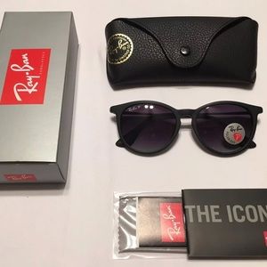 New Ray Ban Erika Matte Black Polarized